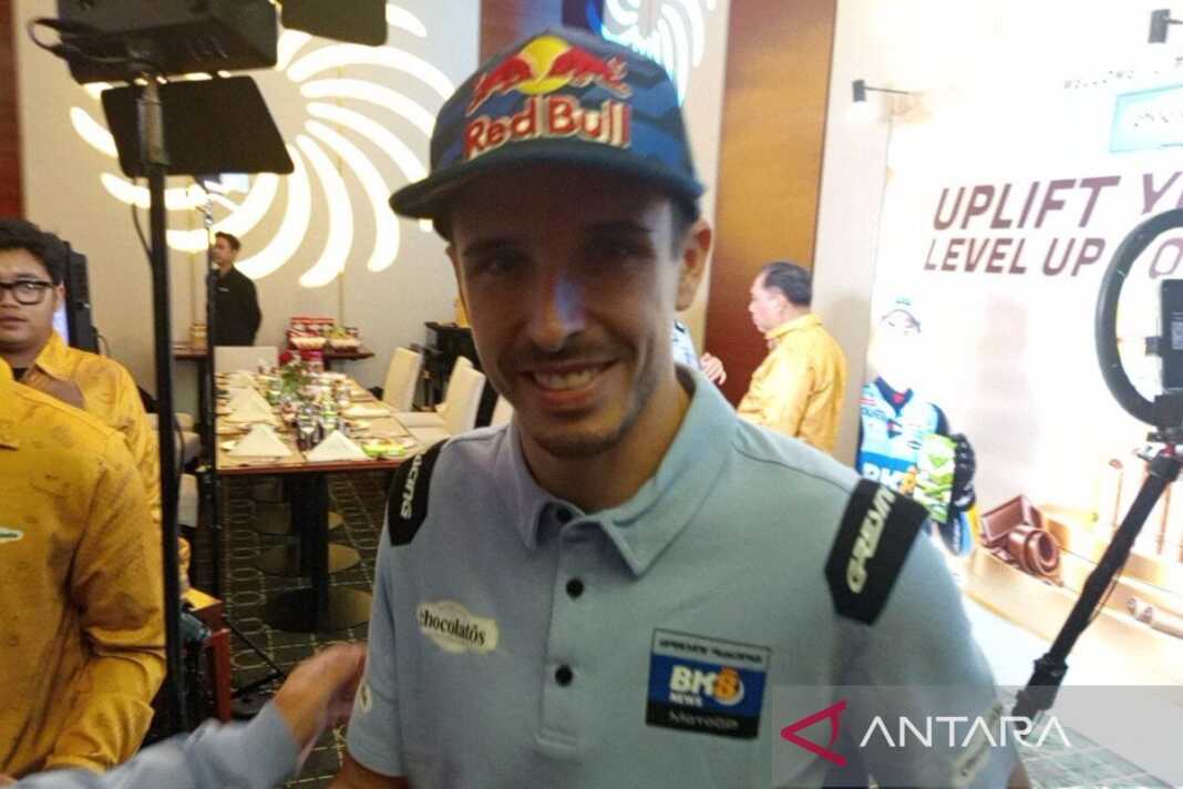 Pembalap BK8 Gresini Racing Alex Marquez.