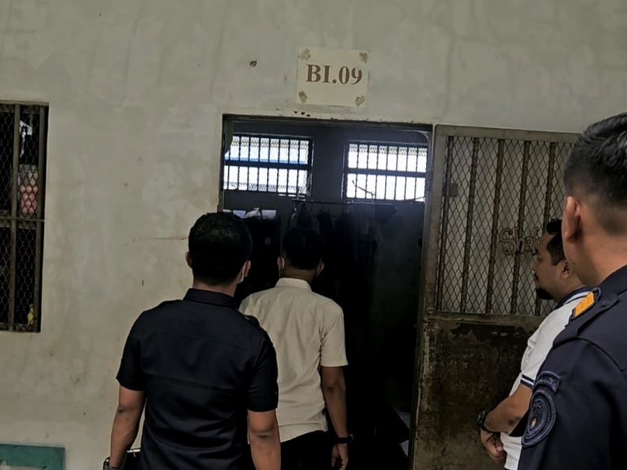 Kabag Umum Kantor Wilayah Pemasyarakatan Sumut mengecek Lembaga Pemasyarakatan Kelas IIA Binjai.