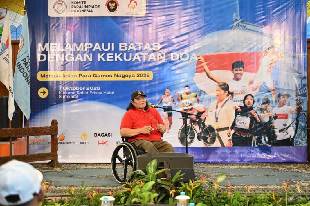 NPC Indonesia menggelar doa bersama di Solo, Jawa Tengah, Rabu (7/10), menjelang keberangkatan kontingen Merah Putih ke Asian Para Games Aichi-Nagoya 2026 dan IFCPF World Cup 2026.